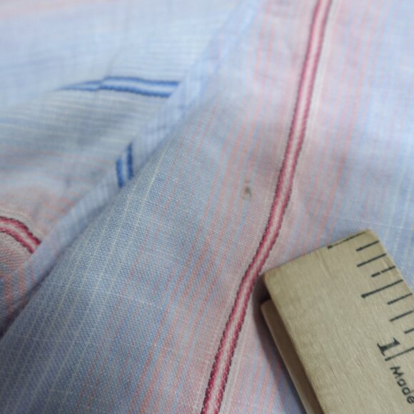 Tommy Bahama Shirt 3XL Blue Striped Long Sleeve Linen Blend - Picture 2 of 7